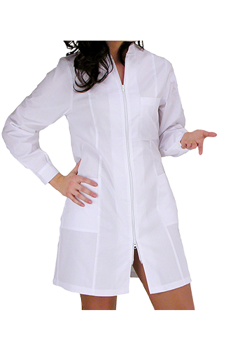 CAMICE CARINA CON ZIP: camice per donna specifico per ottici farmacisti e gli utilizzi...